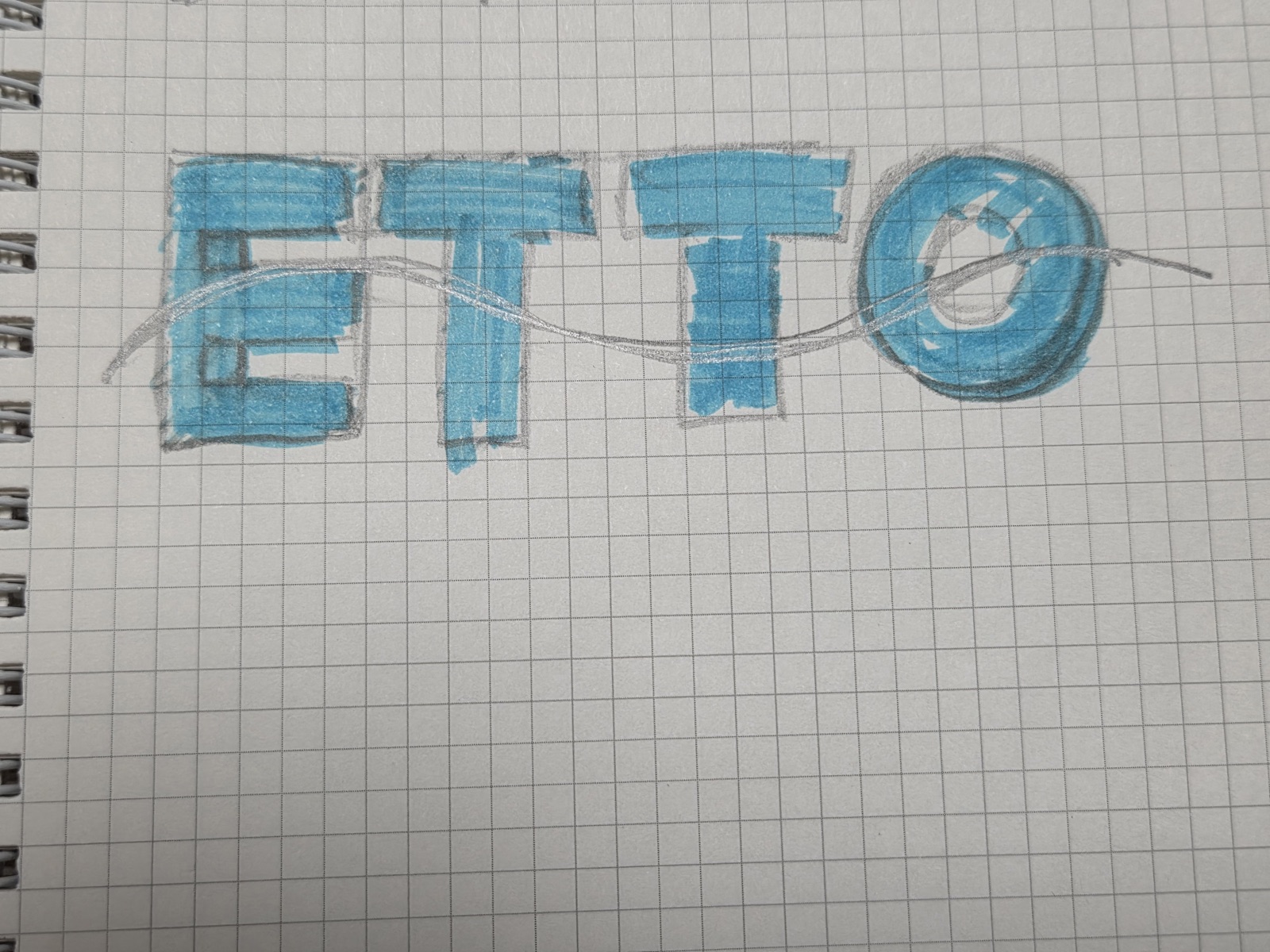 Etto Music ETTO logo concept sketch